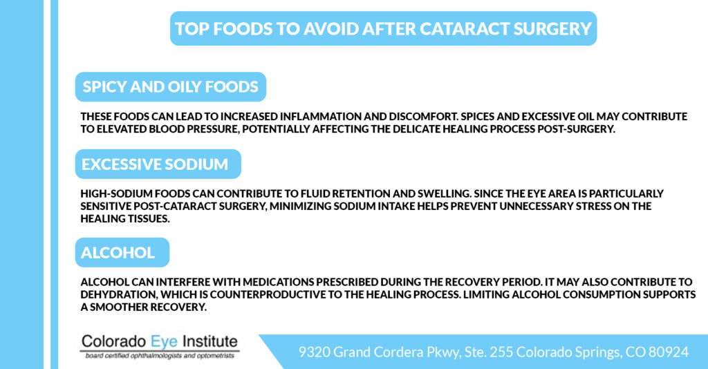 Top foods to avoid after cataract surgery