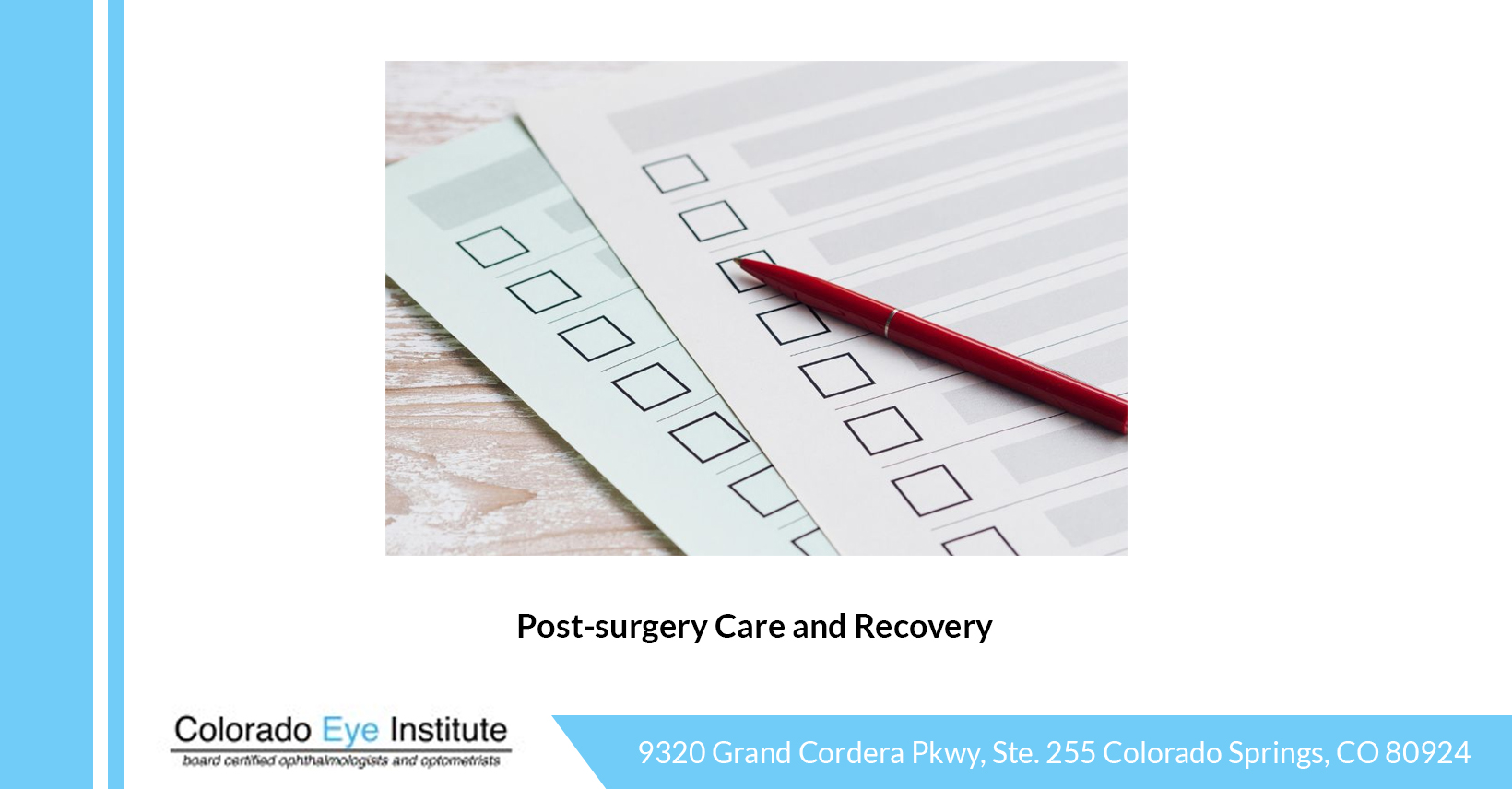 Post-Surgery Care And Recovery